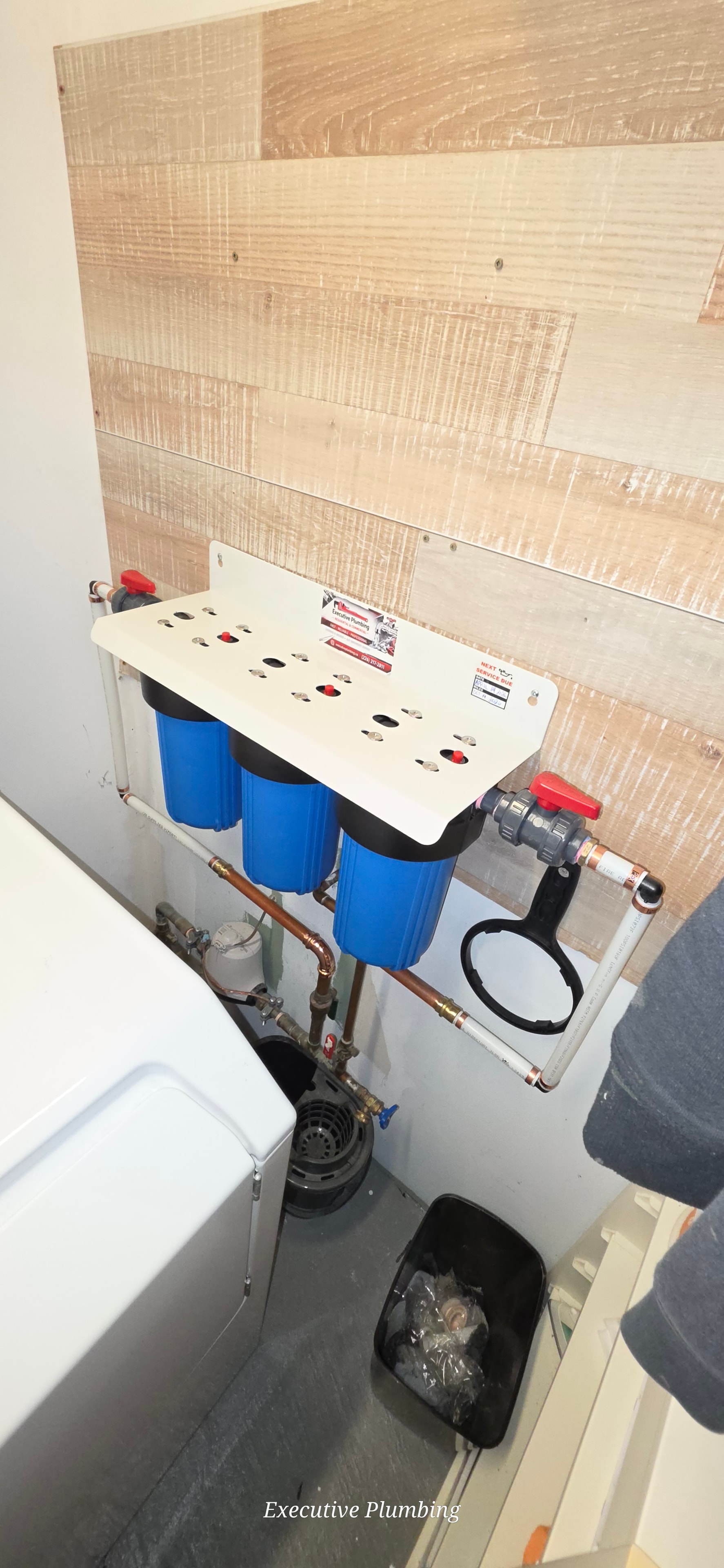 Water filtration system installation