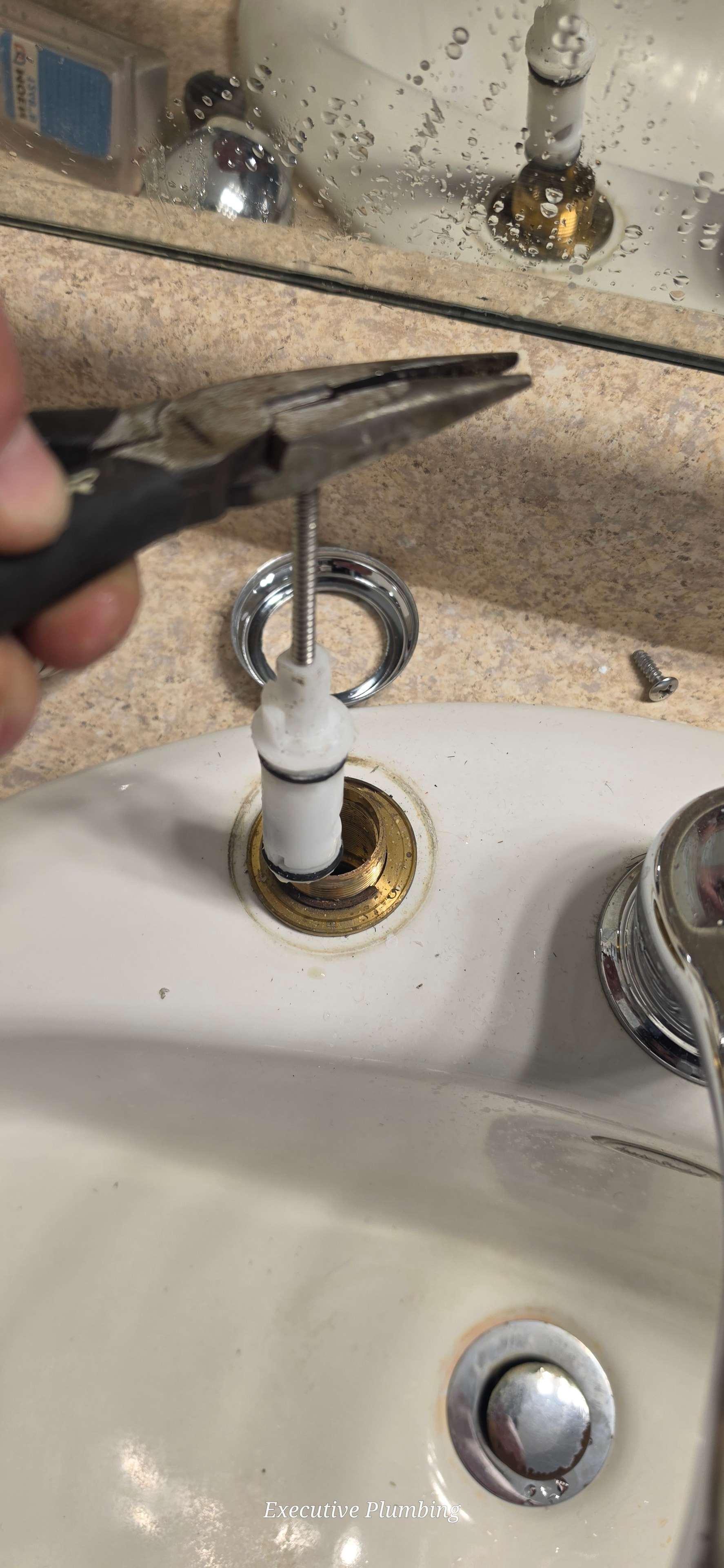 Faucet repair service call