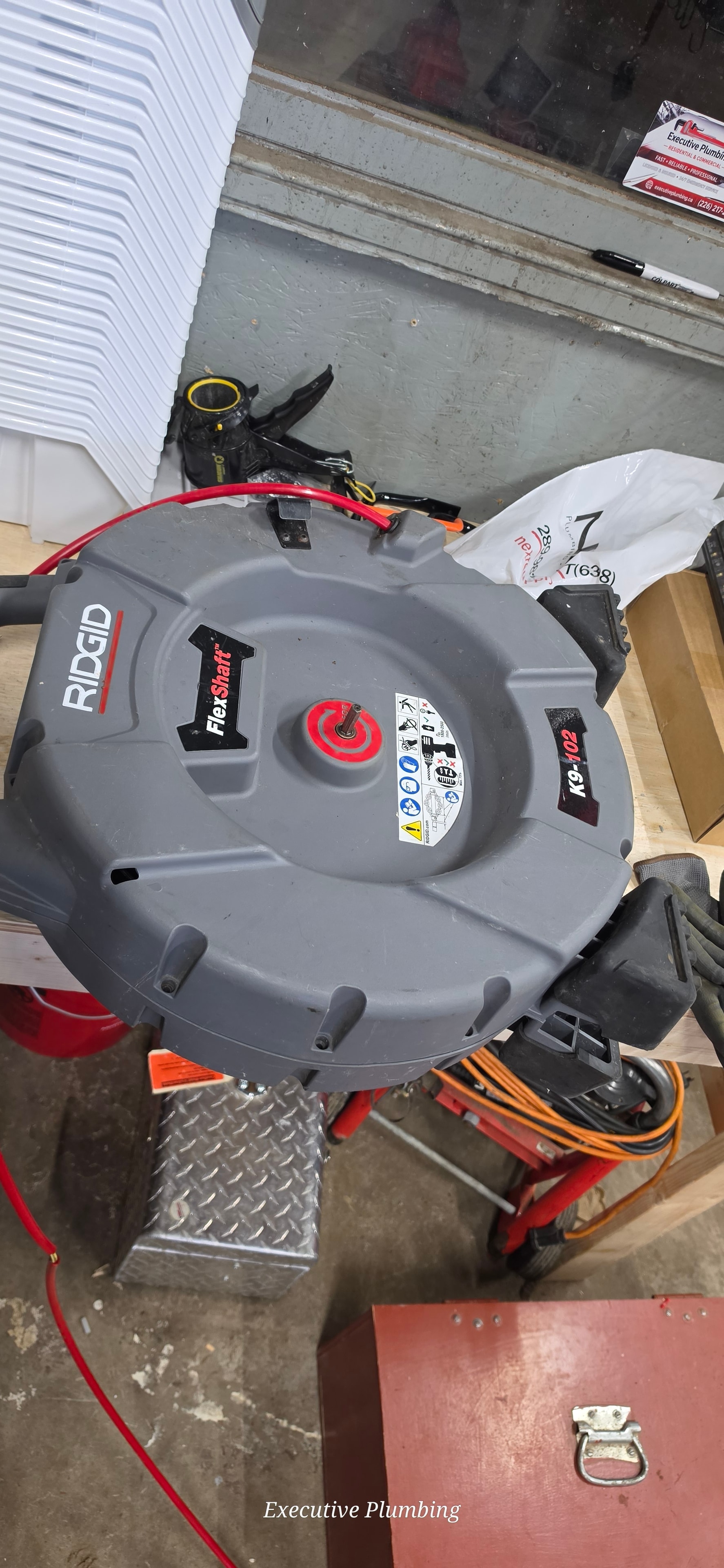 RIDGID drain cleaning machine