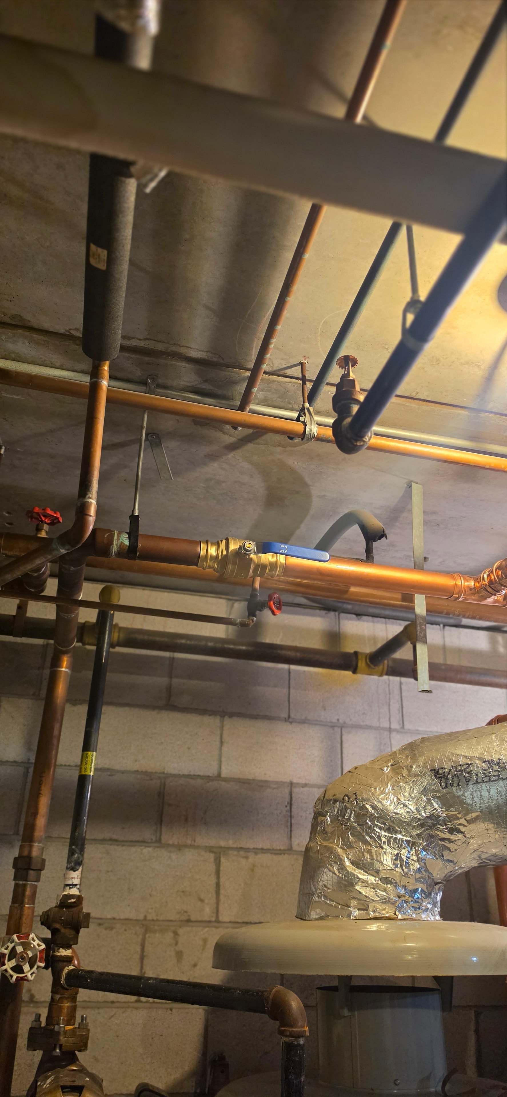 Commercial copper pipe system